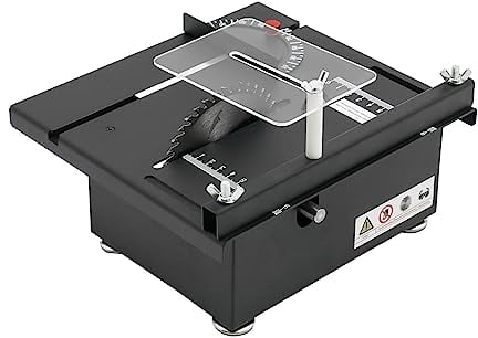 Professional Tischkreissäge 200W Elektrische Tischsägen Kleine DIY Schneidwerkzeug 10,000RPM Schnitthöhe 35mm Winkeleinstellung: 0-90°