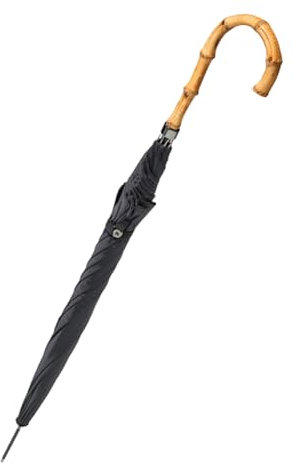 WLLKIY Gentleman Rattan And Bamboo Handle Umbrella, Personalized Creative Handmade Long Handle Umbrella, Men's And Women's Business Golf Umbrella