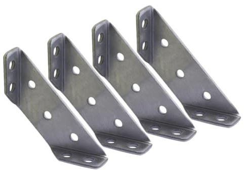 AQXYWUIO 4 Stück Winkel-Eckwinkel, rechtwinkliger Eckenschutz, Regale, Stützklammern, Möbelbeschläge, Möbelbefestigungen