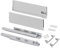 Emuca - Schubladen-Kit für Küche und Bad mit 3D-Regelung, Höhe 178mm, Tiefe 350mm, 40 Kg, sanftes Schließen, Panels nicht enthalten, Stahl, Weiß