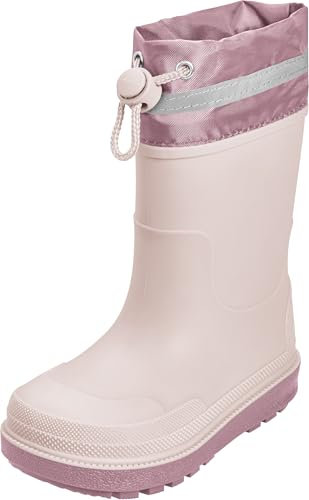 Playshoes Gummistiefel, Stivali in Gomma Unisex-Bambini, Rosa Stulpe, 25 EU