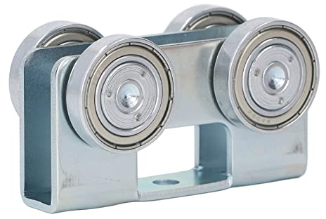 KIMISS Premium 4-Rad-Wagenbaugruppe mit Stabilem Rollvorhang, Schiebetür, Hebezeug-Zubehör