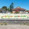 LOHAME Endlich Schulkind Banner 300 x 50cm Extra Große Dinosaurier Einschulung Deko Hintergrund Dino Schulanfang Partysbanner Erster Schultag Girlande für Mädchen Jungen Kinder Schulstart Dekoration