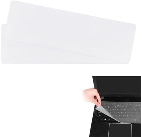 OIGWBPH 2pcs Film Protecteur de Clavier pour Ordinateur Portable 15-17 Pouces Silicone Transparent Universel Protection Clavier Ordinateur Portable Protege Clavier Silicone