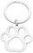 Porte-clés empreinte de patte, pendentifs empreinte de chaton,Charme mignon de griffe de chien de chat ajouré en acier inoxydable - Porte-clés animal drôle pour sac à main pour femme, accessoires de s