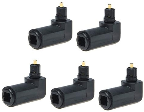 Artibetter 5stücke Biegeadapter Für Optische Audiokabel Teiliges Drehbar Kompatibel Mit Verschiedenen Geräten Langlebig Mit Vergoldeten Kontakten Für Enge Räume Und Einfache Installation