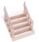 KYEQATY Dollhouse Staircase 1:12 Scale Wood Dollhouse Stairs with Handrail DIY Unpainted Mini Dollhouse Furniture Accessory for Fairy Garden Doll House Scene