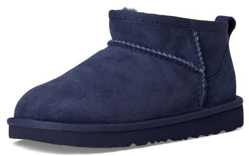 UGG Bottes classiques ultra mini pour enfants, bleu marine, 6 Big Kid