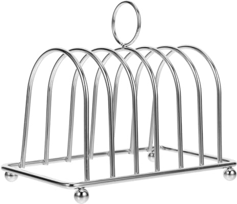 Garneck Toastständer Aus Metall Für Geschnittenes Brot Und Toast Tisch-Toastständer Für Die Arbeitsplatte Wiederverwendbarer Brotständer Zum Abkühlen Nach Dem Backen 14.50 X 12.00 X 8.60 cm