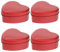 SEWACC 4Pcs Heart Shaped Metal Tins Red Heart Candy Box with Lid Empty Metal Storage Box Container for Valentines Day Wedding