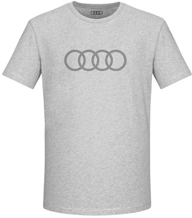 Audi Collection Herren Audi T-Shirt Ringe Herren Grau T-Shirt