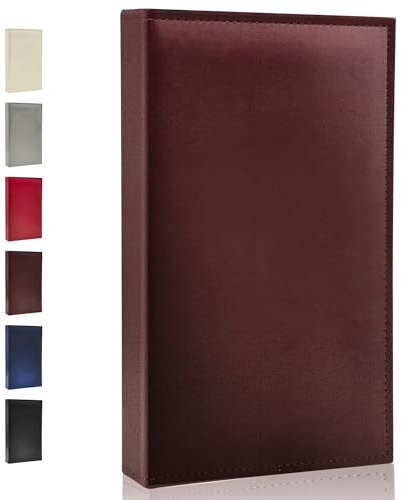 Rdylymx Álbum de fotos de 6 x 4 pulgadas, 300 bolsillos de piel para familia, boda y aniversario, capacidad para 300 fotos horizontales de 10 x 15 cm (marrón)