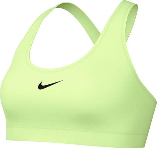 Nike Swoosh Light Support Sport-BH Ohne Polster Für Damen, Barely Volt/White, DX6817-701, L
