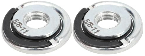 KIMISS Tuerca de Amoladora Angular de 5/8-11, Tuerca con Reborde de Liberación Rápida para Tareas de Pulido y Esmerilado, Acero de Aleación Duradero, 2 uds.