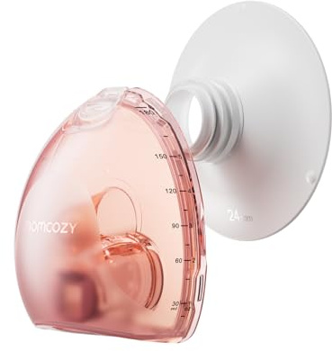 Momcozy Air1 Milchpumpe Zubehör – Komplettset (24 mm Flansch ×1 + Milchbecher-Vorder- und Rückschale ×1 + Einwegventil ×1 + Pumpeneinsatz ×1 + Staubschutzkappe ×1)
