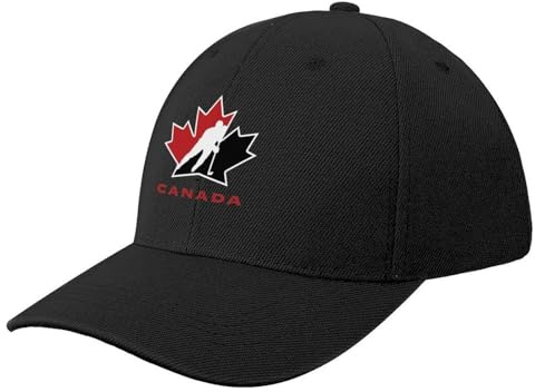 LKIDFIO Baseball Kappe Baseball Cap - Team Canada Logo Merchandise Essential Baseball Cap Geburtstag Streetwear Hut für Frauen Männer, Herren