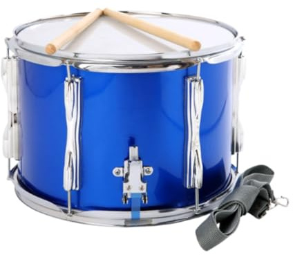 Bffcnl 13 Snare Drum mit Schultergurt, Leichtes Lernspielzeug Und Drumsticks, Musiktrommeln für Anfänger, Kinder Und Jugendliche