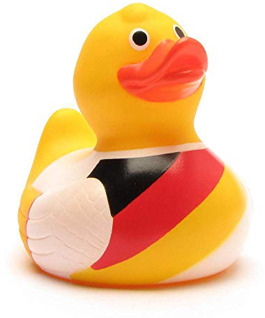 DUCKSHOP I Badeente Deutschland Trikot I Quietscheente I L: 7,5 cm