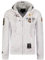 Geographical Norway Herren Hoodie Jacke Faero Special, Weiß, XXL