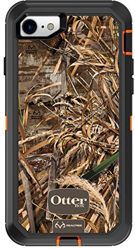 OtterBox Defender Series Schutzhülle für iPhone SE (3. und 2. Generation) und iPhone 8/7, frustfreie Verpackung, Blau/Orange/Schwarz/Max 5 Design