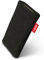 fitBAG Folk Schwarz Handytasche Tasche aus feinem Wildleder Echtleder mit Microfaserinnenfutter für Apple iPod Touch 3G 32GB 32 GB 64GB 64 GB