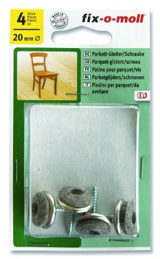 fix-o-moll Parkettgl.m.Schraube 20mm 4St.