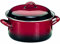 IBILI - Olla recta con tapa volcan, 20 cms, Acero esmaltado, Apto para induccion