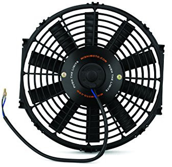 Mishimoto MMFAN-12 Slim Electric Radiator Fan, 12 Universal Fit, 12.25 Volts, Black
