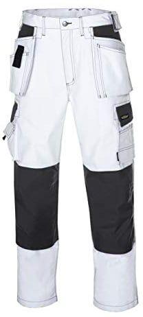 teXXor Arbeitshose Twill Bundhose T/C Panama Canvas Arbeitsbundhose weiß 58
