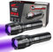 HAUSBELL 365nm UV Flashlight Black Light Flash Light, Zoomable Blacklight Flashlights with 5 Modes for Dog Cat Urine Detection and Emergencies(UV 2PACK)