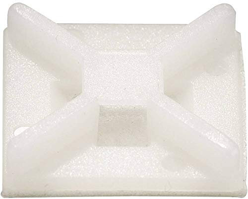 TRU COMPONENTS Befestigungsplatte 543234, Durchmesser des Kabelbaums 17 mm (max), 4-Wege, transparent, 50 Stück