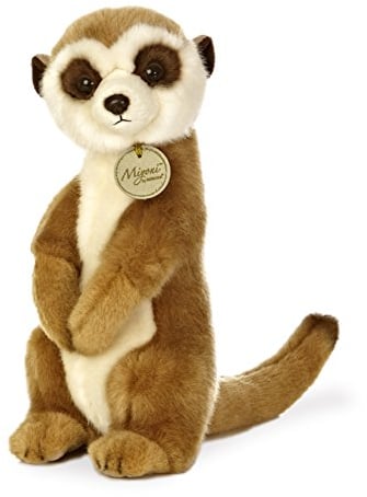 Aurora, 26228, MiYoni Erdmännchen, 25,4 cm, weiches Spielzeug, braun und weiß