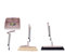 ANDA Household cleaning kit 3 piece set Broom wiper Lightweight and convenient,Coffee,