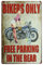 Hioni Bikers Only free parking in Rear, targa in metallo, decorazione vintage placca Wall Art poster garage Home Decoration