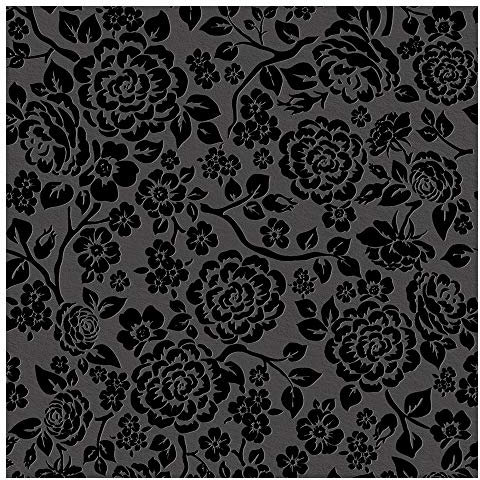 murando - Tapete selbstklebend 10m Wandtattoo dekorative Möbelfolie Dekorfolie Fotofolie Panel Wandaufkleber Wandposter Wandsticker - dunkle Rosen Blumen f-A-0040-j-b