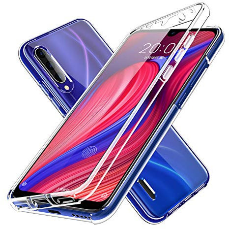 LXHGrowH Hülle für Huawei Y6s / Y6 2019, 360 Grad Ganzkörper Stoßfest Handyhülle, Kratzfest Schutzhülle mit Eingebauter Displayschutzfolie, Case Dual - Transparent