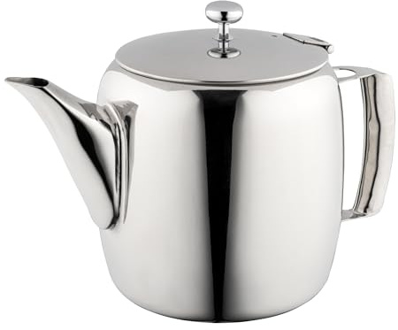 Grunwerg Universal Range 9000 Series Teekanne aus hochwertigem 18/8 Edelstahl – 60oz, Hochglanzpolitur