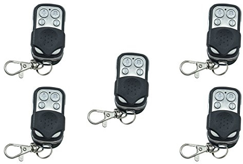 SLS SHOP 5X Telecomando per Cancello Automatico Universale, 433,92 MHZ Codice Fisso,5PEZ