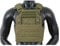 8Fields Tactical Olive One Size Vest, Assault Plate Carrier with Buckle and MOLLE Front Panel