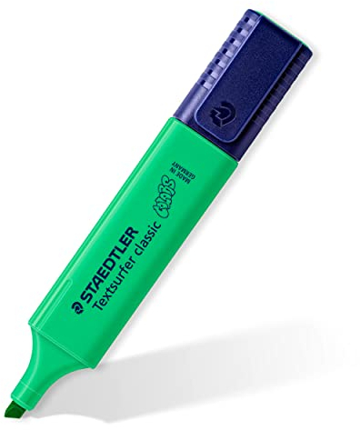 STAEDTLER Textsurfer Classic - Evidenziatori dai colori brillanti Verde