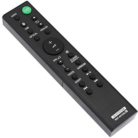 VINABTY RMT-AH103U RMTAH103U Replacement Remote Control Compatible with Sony Sound Bar HTCT80 HT-CT80 SA-CT80 SACT80 SS-WCT80 SS-WCT80 SSWCT80