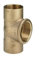 Löt-Fitting Rotguss DVGW T-Stück mit Innengewinde (28 x 1/2 x 28)