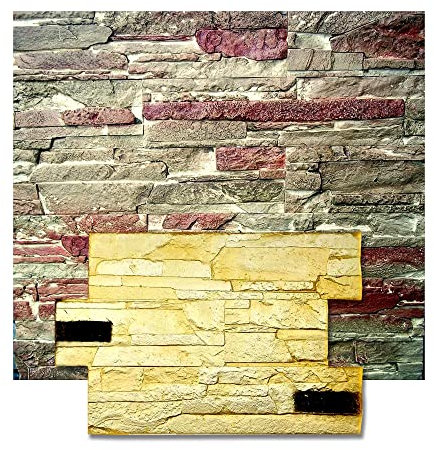 Polyurethane Mat Stamp MONEGASQUE | Texturing Pattern Stone Decorative Concrete Cement Imprint Texture Stamping