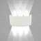 MAKA Applique LED da Parete Interno ed Esterno Moderno 16 Watt 1600 Lumen IP65, Applique Bianco Camera da Letto Bagno Soggiorno Giardino, Applique Luce Fredda 6500K, Applique Muro Alluminio, 220V