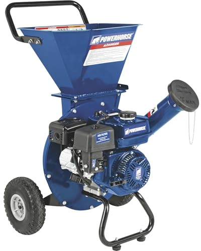 Powerhorse 3-in-1 Wood Chipper/Shredder, 3in. Chipping Capacity