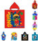 AYMAX SPRL Kinder Bade-Poncho mit Kapuze, 55x110cm, versch. Motive - König der Löwen, Harry Potter, PJ Masks, Batman, Minnie Mickey Mouse, Bing, Sam Badeponcho Handtuch Bademantel Poncho (Bing)
