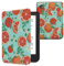 kwmobile Étui Compatible avec Kobo Clara 2E Coque - Étui à Rabat magnétique Tablette eReader Similicuir - Orange-Bleu-Blanc