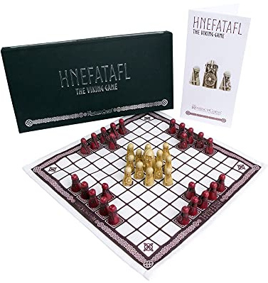 Hnefatafl - The Viking Game - Cardinal Edition (Red Pieces)