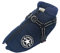 Ectkuee Hundejacke Winterweste Jacken - Hundemantel mit Geschirr für Kleine Hunde, Wasserdicht, Maschinen Waschbar, Reflektierende Streifen, Haltbarer D-Ring (Blue-L)
