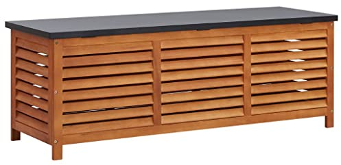 vidaXL Gartenbox 150x50x55 cm Eukalyptus Massivholz